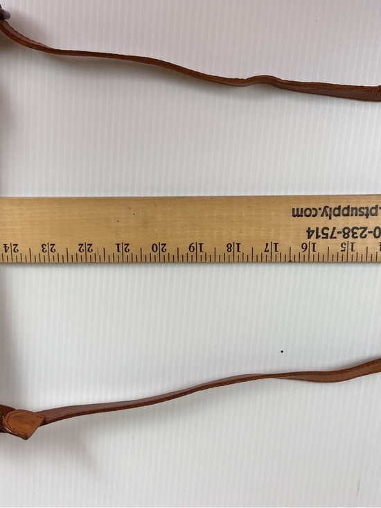 Y2K Woven Leather Crossbody Bag Cognac Brown Boho Small Zip Vilenca Holland - Picture 7 of 14